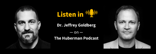 Goldberg and Huberman podcast social post